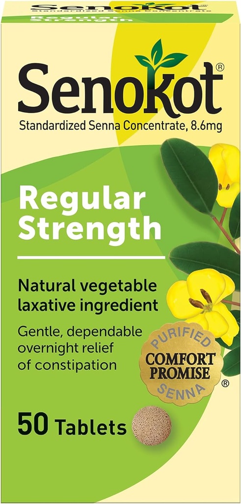 SENOKOT - S REGULAR STRENGTH 50TAB