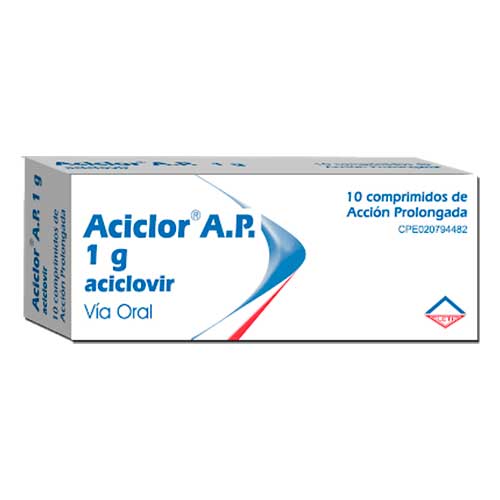 ACICLOR 1g x 10 COMPRIMIDOS LETI