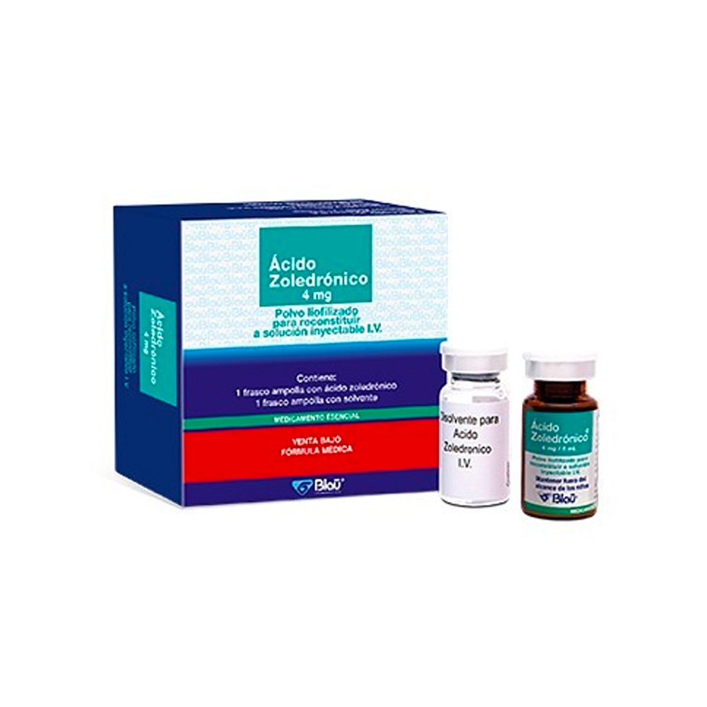 RV - ACIDO ZOLEDRONICO 4mg - SOLVENTE 5ml