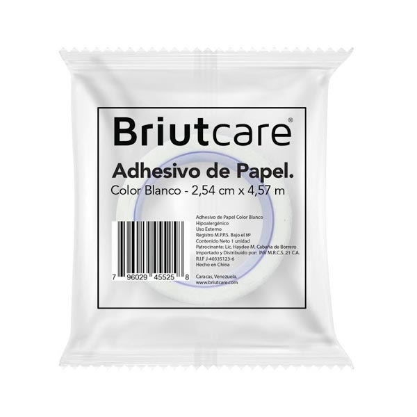 ADHESIVO DE PLÁSTICO 2.54cm x 4.57mts BRIUTCARE