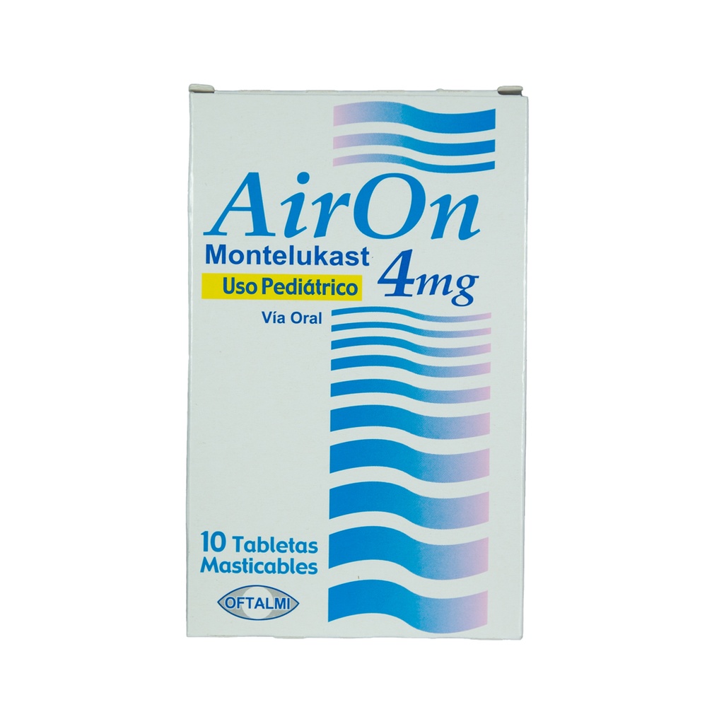 AIRON 4 mg PEDIÁTRICO X 10TAB MASTICABLES