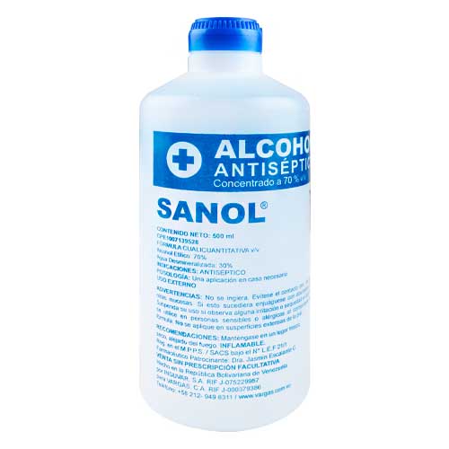 ALCOHOL 70% 240ml VARGAS