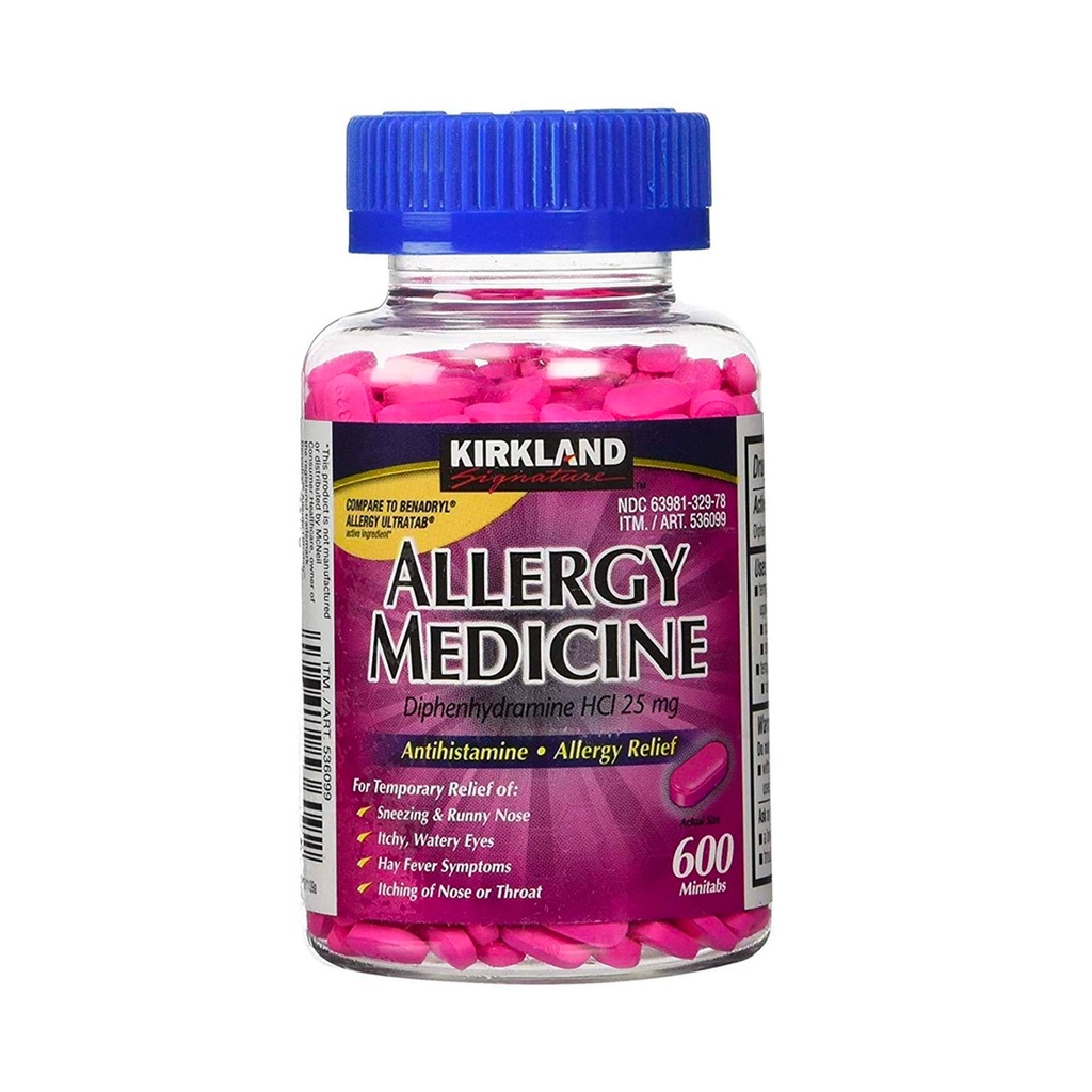 ALLERGY MEDICINE 25MG 600MITAB