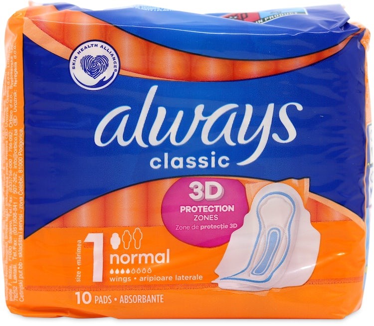 ALWAYS CLASSIC 3D NORMAL 10 PADS