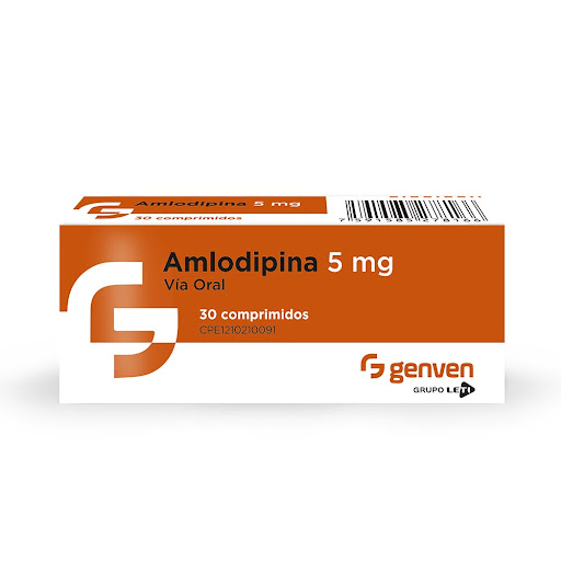 AMLODIPINA 5mg x 30 COMPRIMIDOS GENVEN