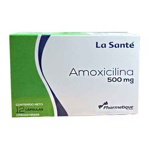 AMOXICILINA 500 MG X 12 CAP LA SANTE