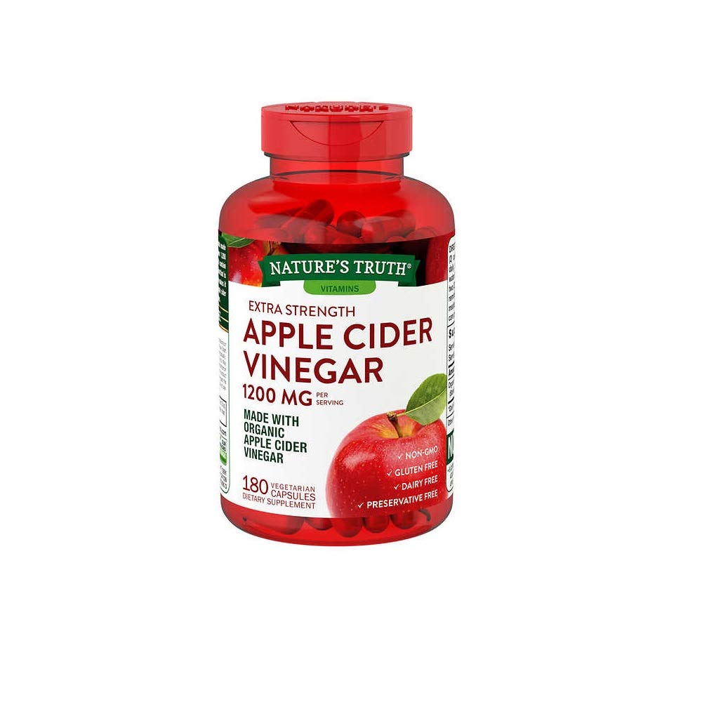 APPLE CIDER VINEGAR 1.200MG 180CAP NATURES TRUTH