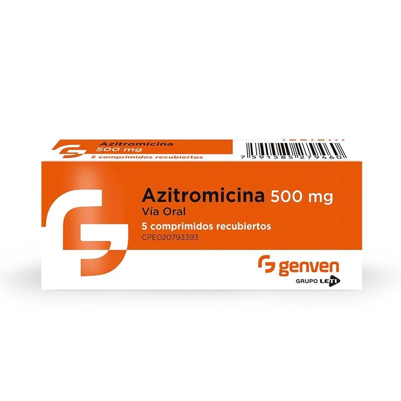 AZITROMICINA 500 MG 5 COMP GENVEN