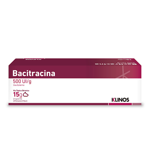BACITRACINA 500UI/G 15g UNGUENTO TÓPICO KLINOS