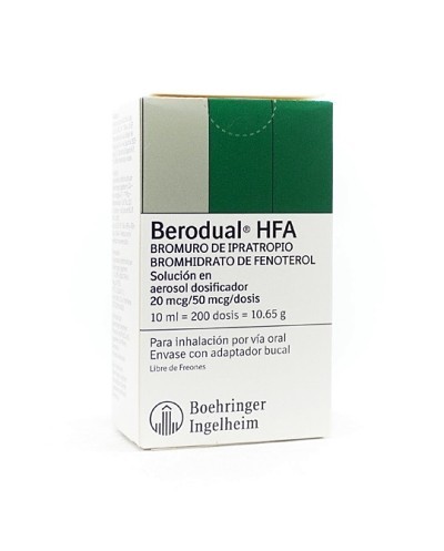 BERODUAL HFA 20mcg/50mcg INH 200DOSIS