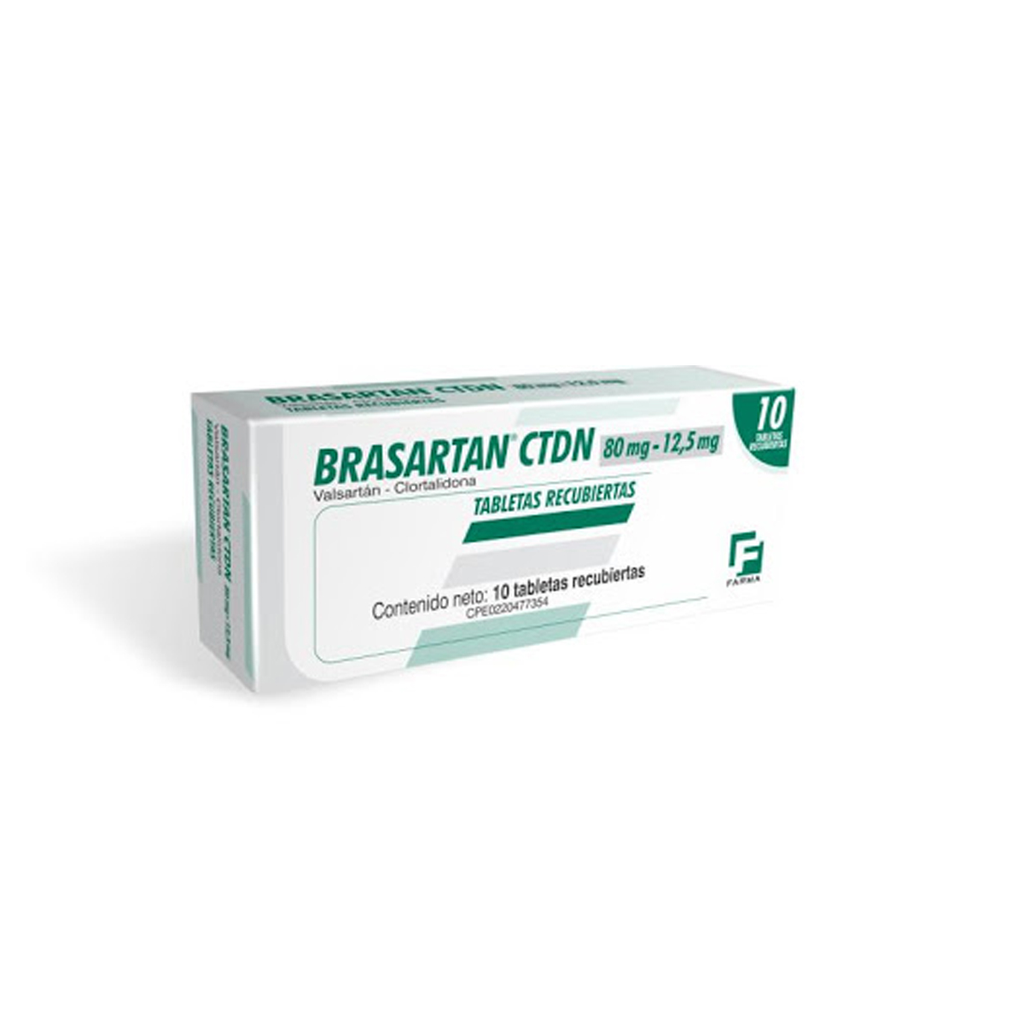 BRASARTAN CTDN 80mg-12.5mg x 10 TABLETAS