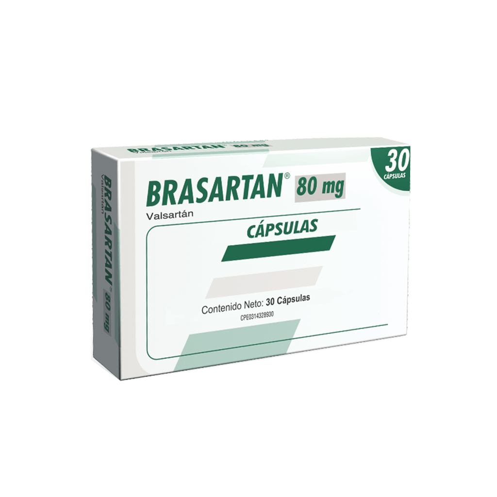 BRASARTAN 80 MG 30 CÁPSULAS 