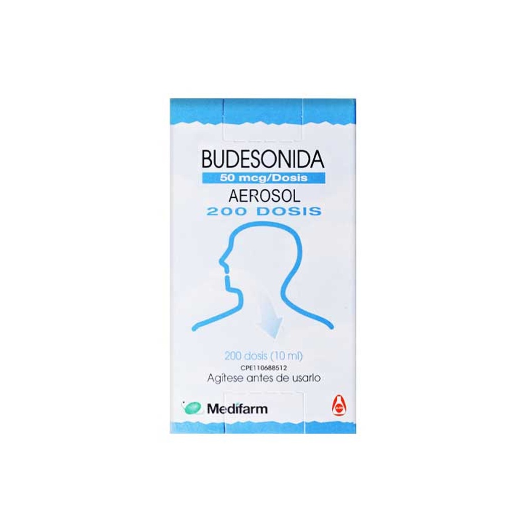 BUDESONIDA AEROSOL 50 MCG 200 DOSIS 