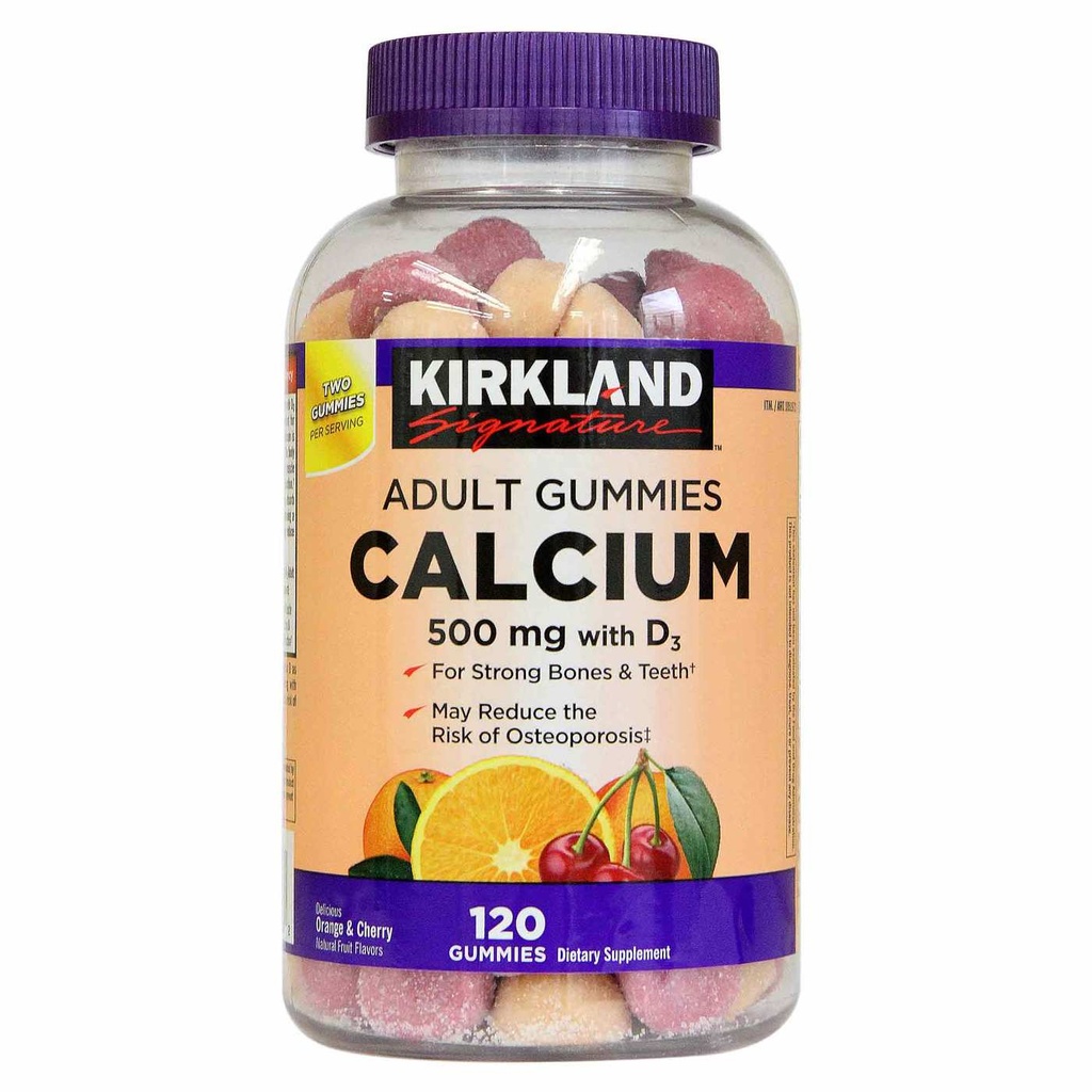CALCIUM ADULT 500MG 120GUM 