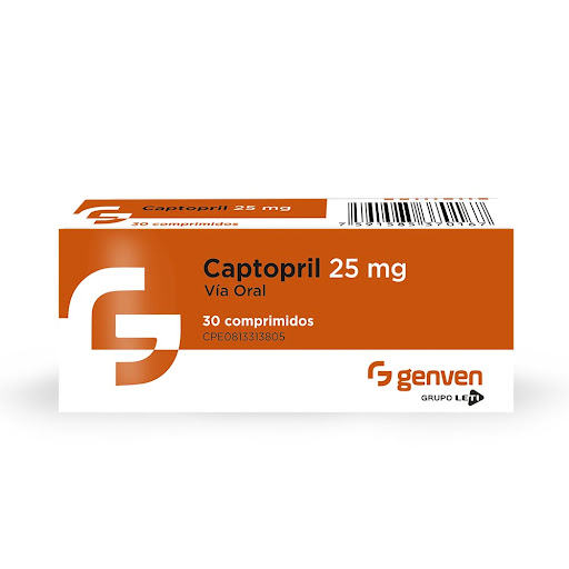 CAPTOPRIL 25MG 30COMP GENVEN