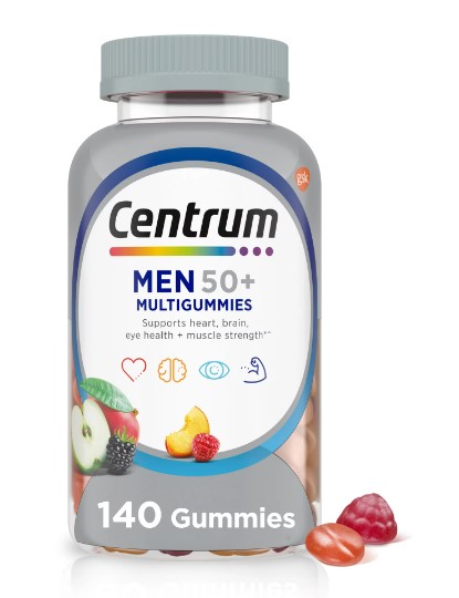 CENTRUM MEN 50+ MULTIGUMMIES 140 GUM