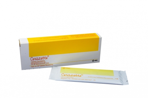 CERAZETTE 0.075mg x 28 TABLETAS RECUBIERTAS