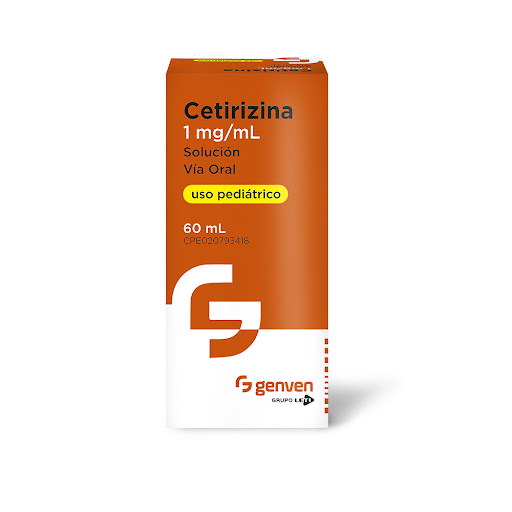 CETIRIZINA GN SOLUCIÓN 1 MG / 60 ML PEDIÁTRICO 