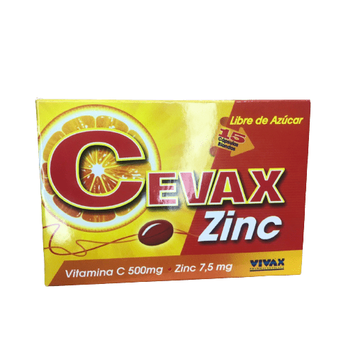 CEVAX ZINC 500/7.5MG 30CAP VIVAX