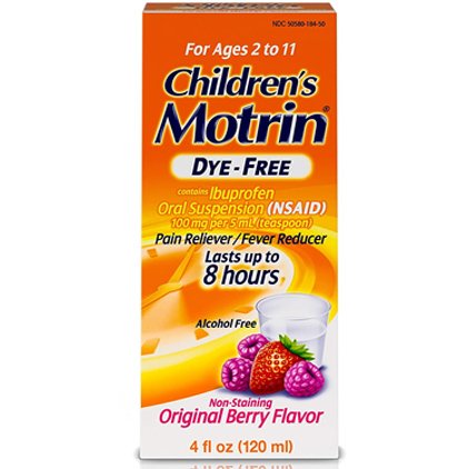 CHILDRENS MOTRIN BERRY FLAVOR 100MG 120ML
