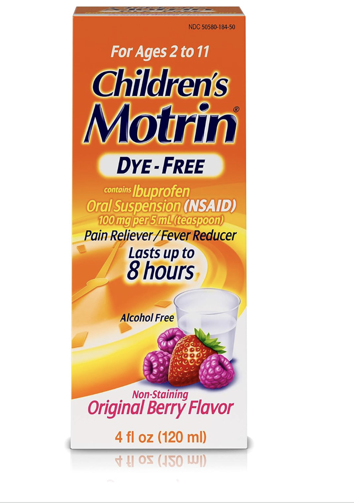 CHILDRENS MOTRIN BERRY FLAVOR 100MG 120ML