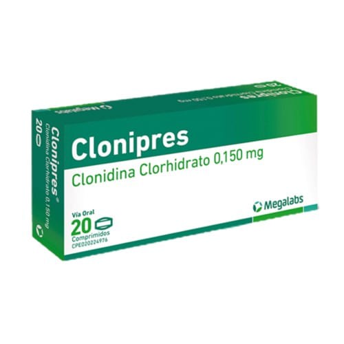 CLONIPRES 0,150 MG 20 COMP MEGALABS