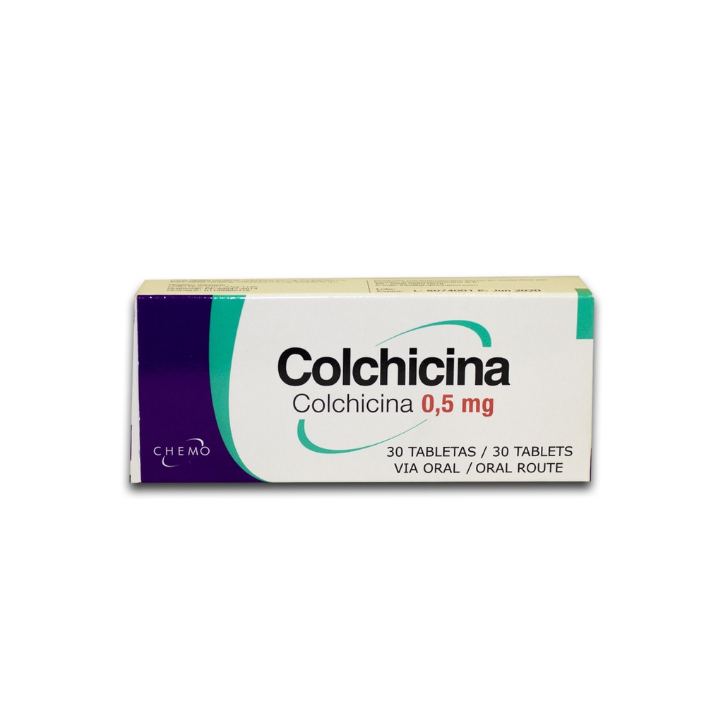 COLCHICINA 0,5 MG 30 TAB