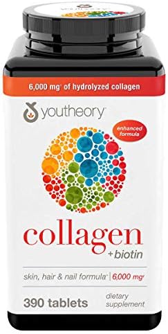 COLLAGEN + BIOTIN 6000MG 390TAB YOUTHEORY