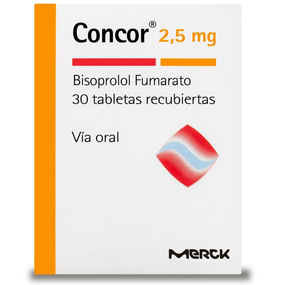 CONCOR 2,5mg x 30 TABLETAS RECUBIERTAS