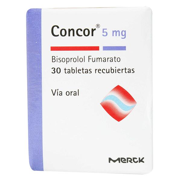 CONCOR 5mg x 30 TABLETAS RECUBIERTAS