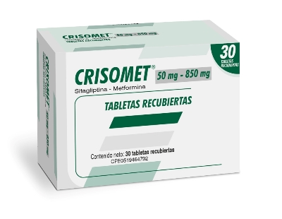CRISOMET 50MG 850MG 30TAB FARMA