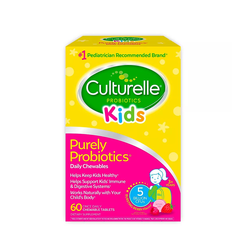 CULTURELLE KIDS PROBIOTICS 60 CHEWABLE TAB