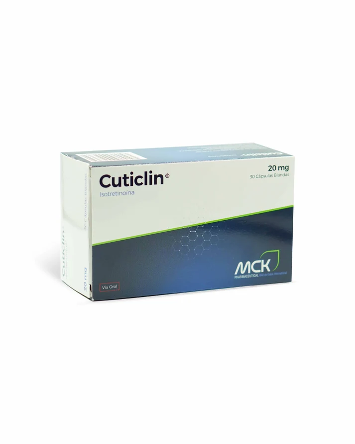 CUTICLIN 20 MG 30 CAP BLANDAS MCK