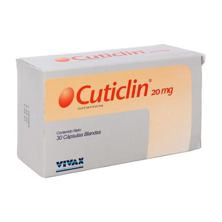 CUTICLIN 20 MG 30 CAP BLANDAS