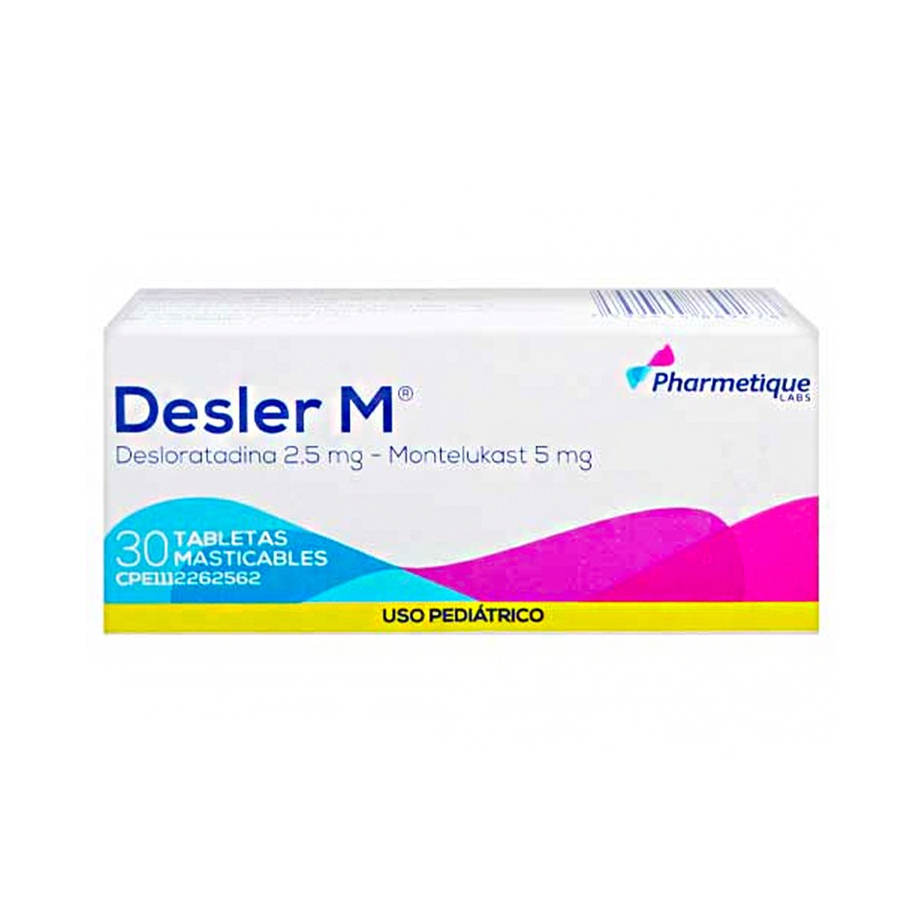 DESLER M 2.5/5MG 10TAB MAST PEDIÁTRICO