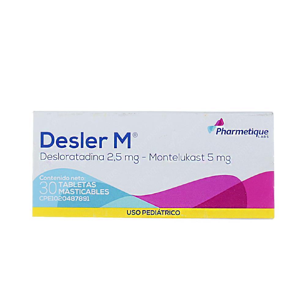 DESLER M PED 2.5MG 5 MG x 30TAB MASTIC PHARMETIQUE