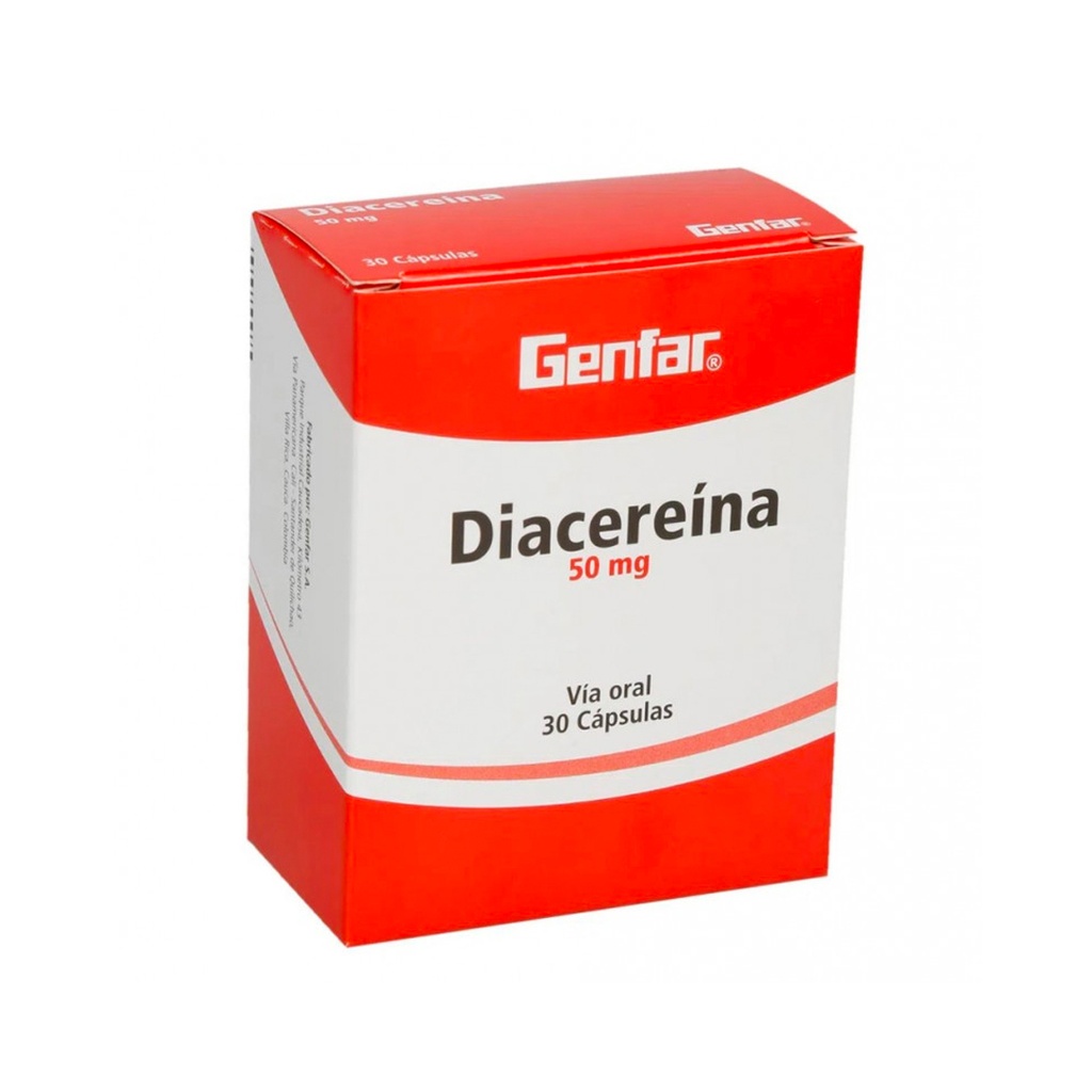 DIACERINA 50MG 30CAP GENFAR 