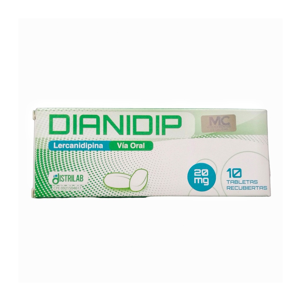 DIANIDIP 20MG X10TAB