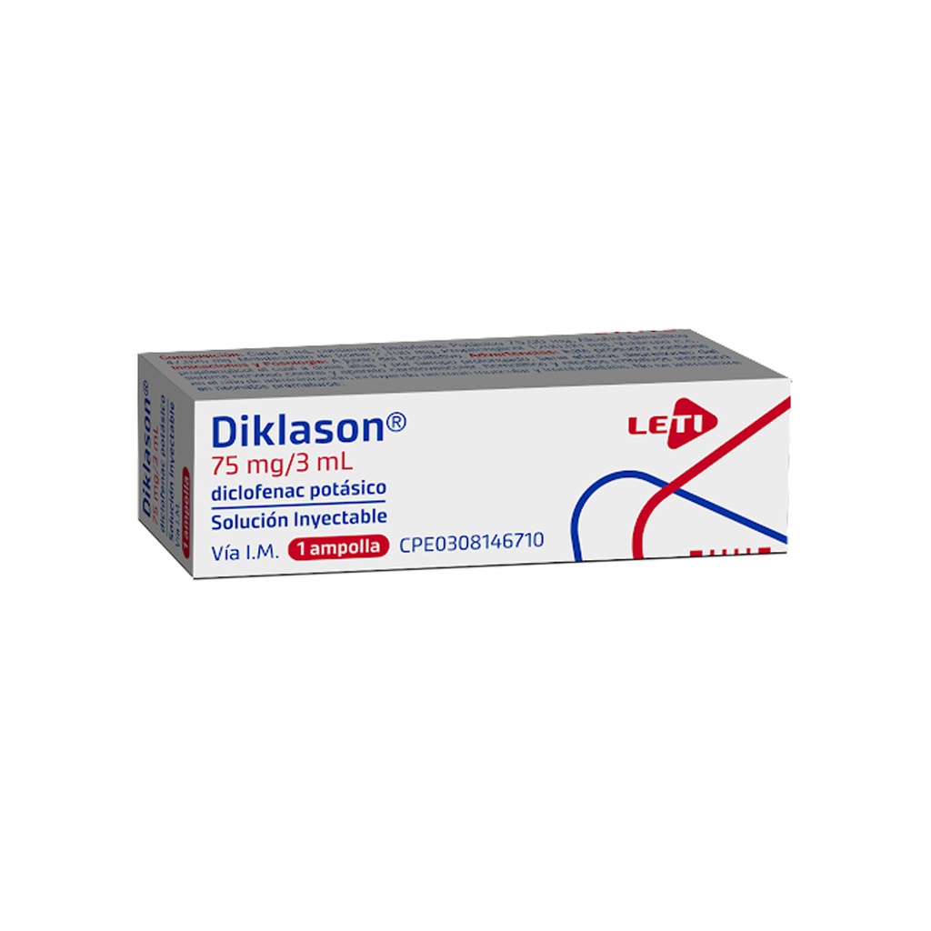 DIKLASON 75mg/3ml x 1 AMPOLLA LETI