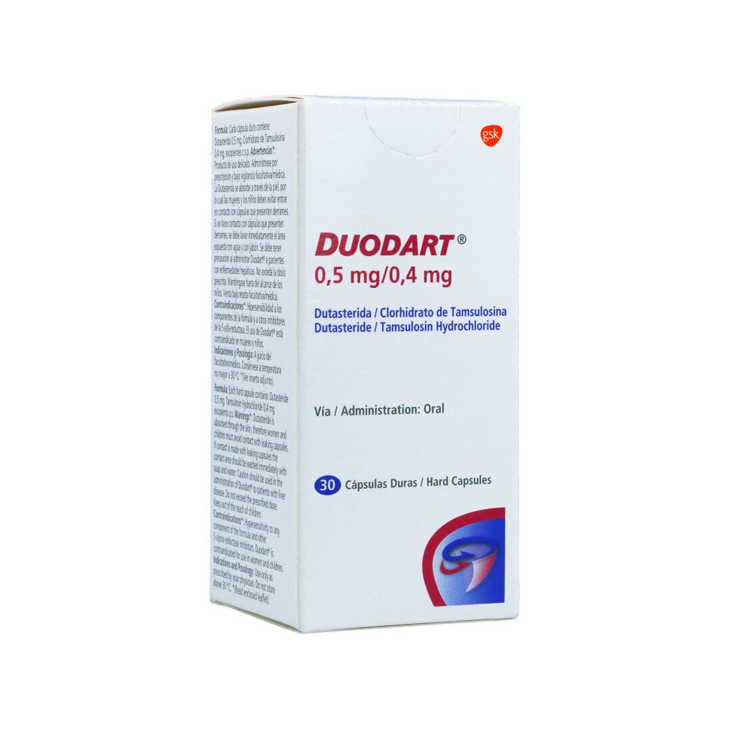 DUODART 0.5/0.4MG 30CAP