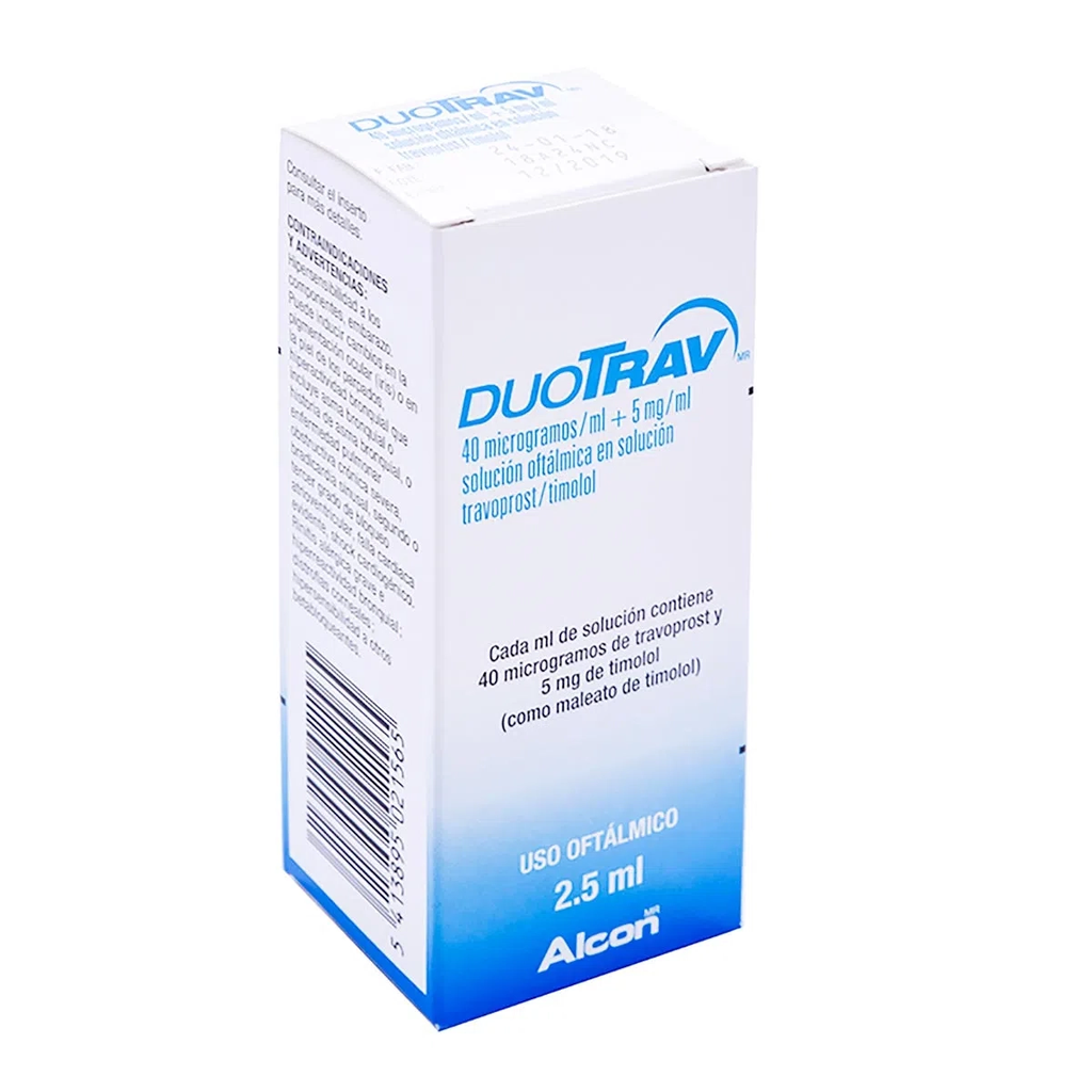 DUOTRAV 40MCG/5MG GTS 2,5ML