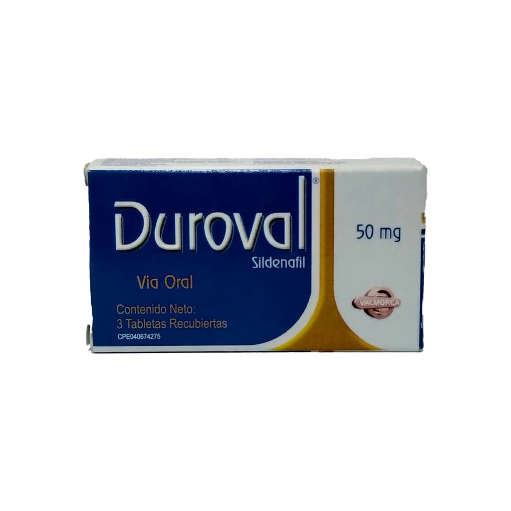 DUROVAL 50MG 3TAB VALMORCA