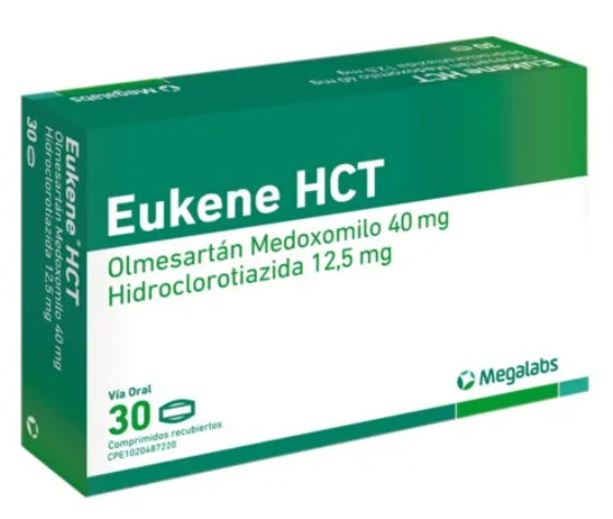 EUKENE HCT 40MG 12.5MG 30COMP MEGALABS