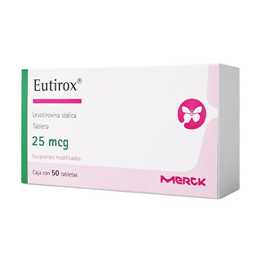 EUTIROX 25 MCG X 50 TABLETAS