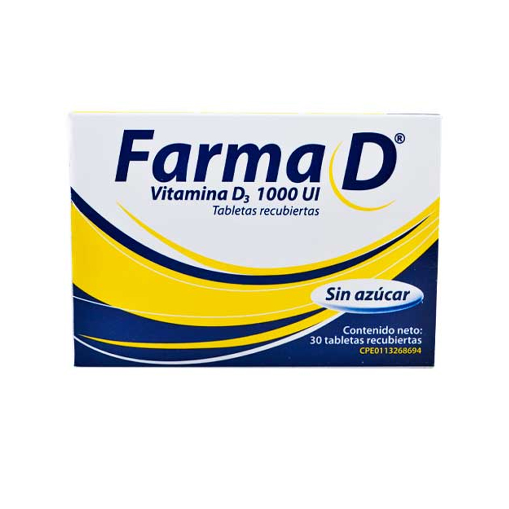 FARMA D 1000UI SIN AZUCAR 30TAB FARMA