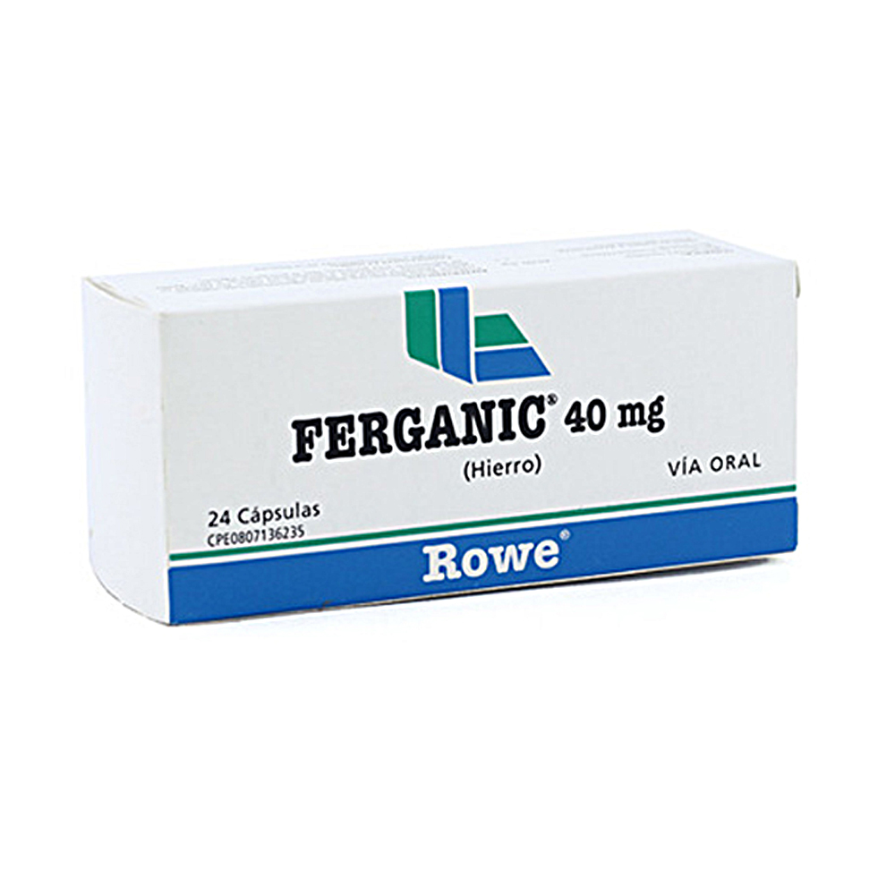 FERGANIC 40mg x 24 CÁPSULAS ROWE