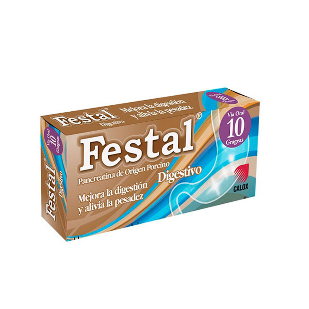 FESTAL X 10 TAB CALOX