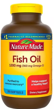 FISH OIL NATURE MADE 1200MG 300CAP 