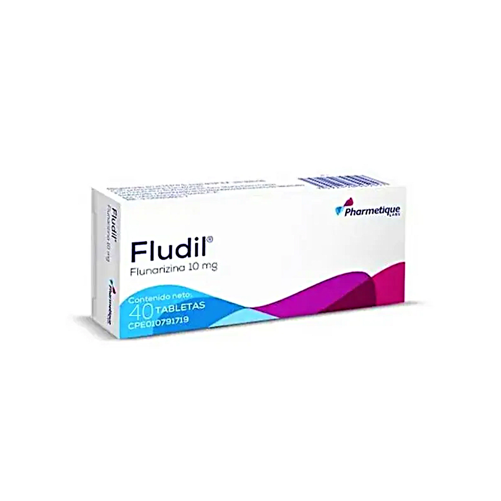 FLUDIL FLUNARIZINA 10 MG 40 TABLETAS