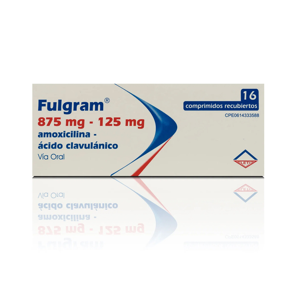 FULGRAM 875 MG /125 MG 16 COMP LETI
